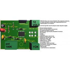 DC Motor Hız ve Yön Kontrol Devresi PWM Demonte